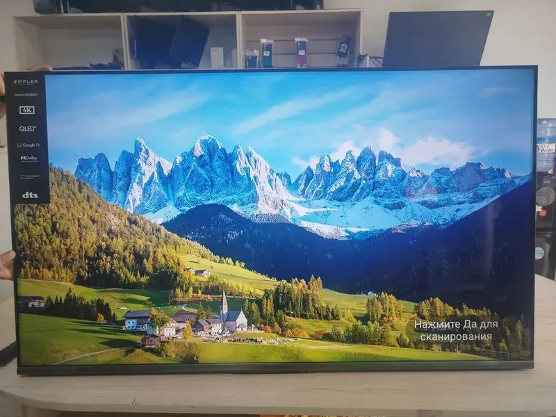Телевизор Ziffler 55 4K UHD 120hz google TV бесплатна доставка — фото 1 Телевизор Ziffler 55 4K UHD 120hz google TV бесплатна доставка — фото 1