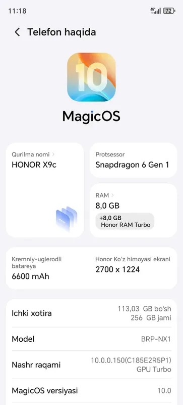 Honor x9c 256 gb Honor x9c 256 gb