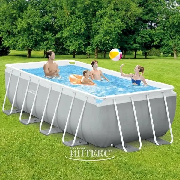 Каркасный бассейн INTEX 400x200x122 Karkasniy basseyn Stoyka baseyin — фото 2