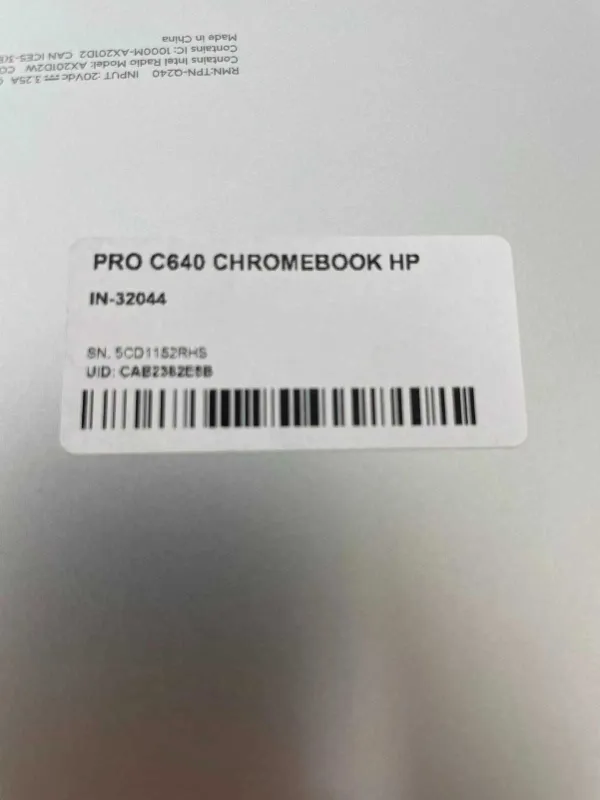 HP Pro C640 Chromebook i5 10310U 8GB 64GB Touch — фото 2