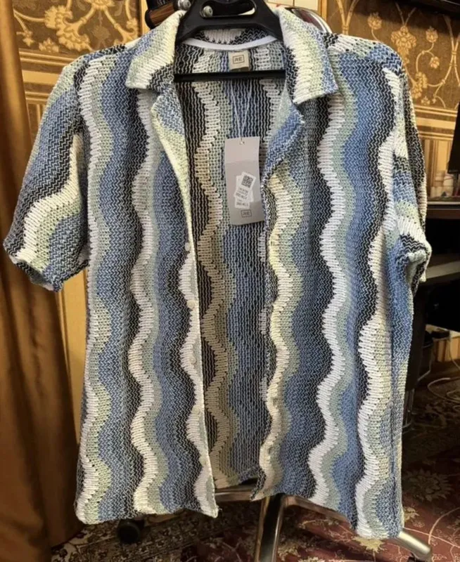 Вязанная рубашка zara — фото 1