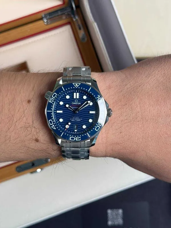 NEW Omega Seamaster Diver 300M Master Co-Axial 42 син — фото 1