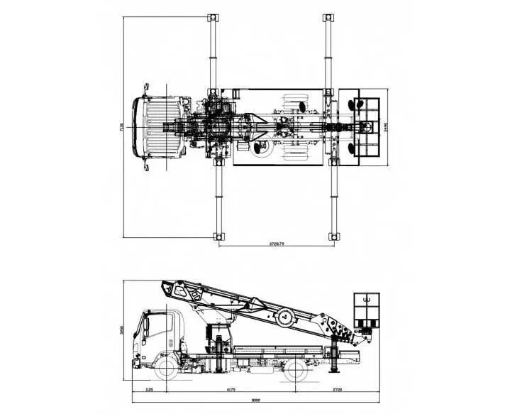 Автовышка 35 метров DASAN DS 350 на базе ISUZU NQR90LL 2026 — фото 3