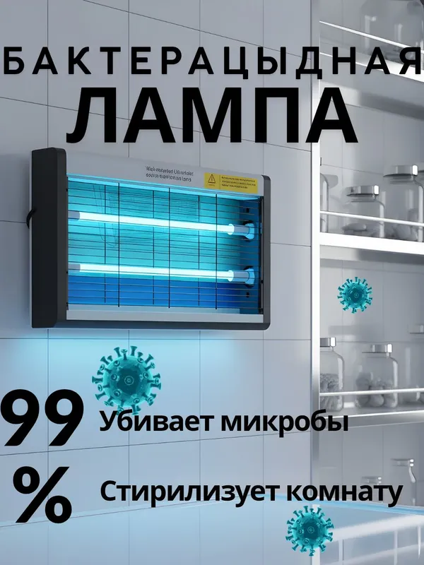 "УФ стерилизатор лампа | Дезинфекция воздуха | UV 20W/30W/40W lampa