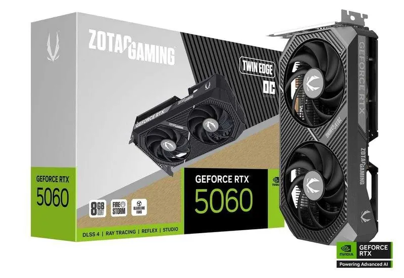 Видеокарта: Zotac Gaming RTX 5060 8Gb DDR7 1