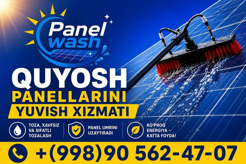 Quyosh panel yuvish xizmati