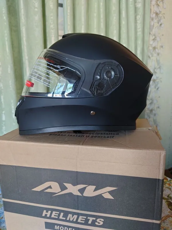Шлем AXK HELMET черный матовый новый — фото 1