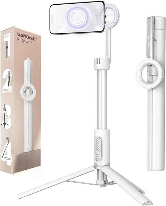 Selfi штатив KraftGeek 162 см магнитный с MagSafe для телефона Селфи — фото 2