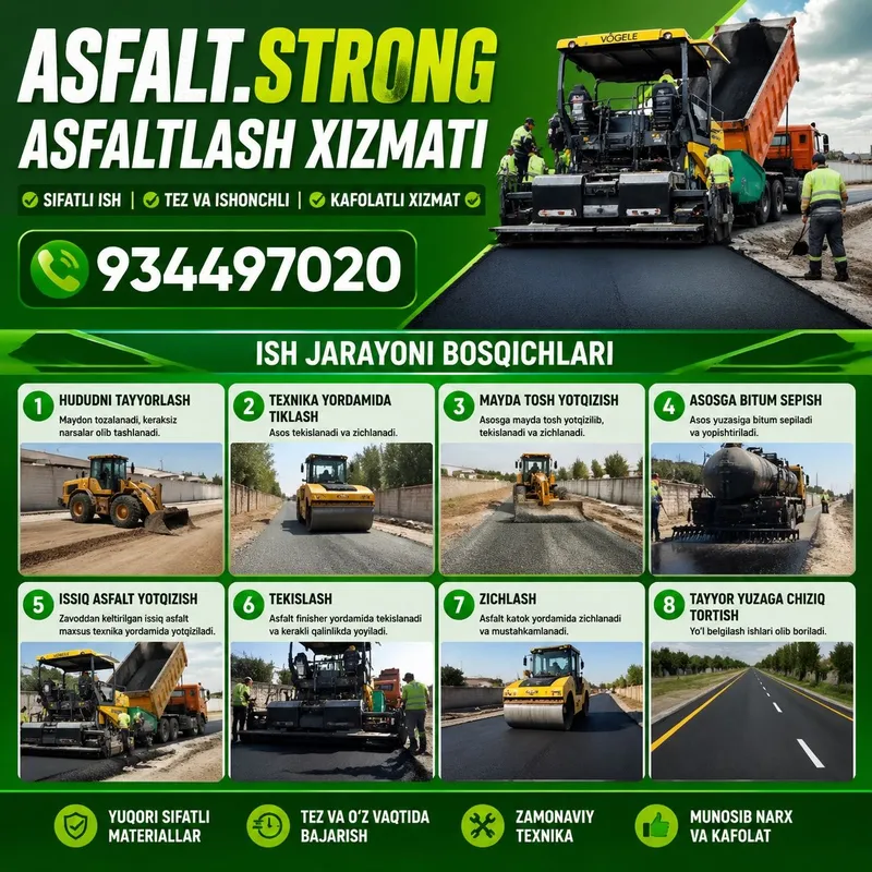 Asfalt xizmati асфальт хизмати