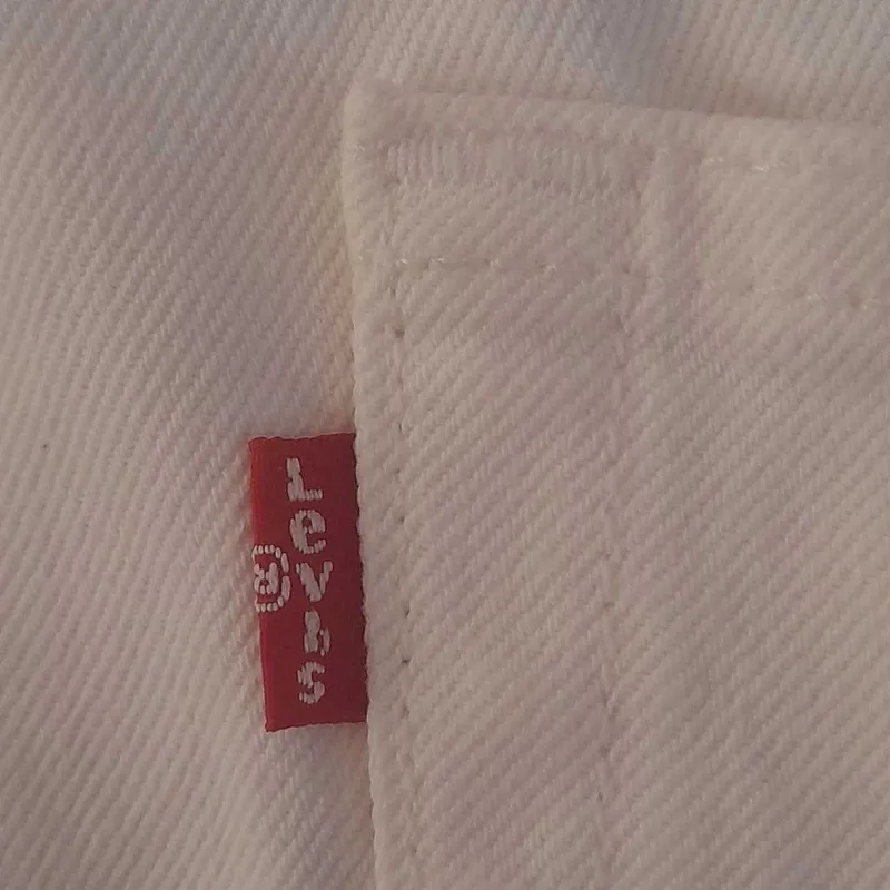 Белые Джинсы Levis 501 / W32 L32 / Made in Dominican Republic — фото 3
