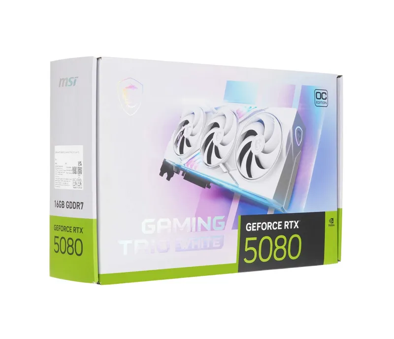 - Видеокарта MSI RTX 5080 GAMING TRIO WHITE 16GB (912-V531-050) 4 - Видеокарта MSI RTX 5080 GAMING TRIO WHITE 16GB (912-V531-050) 4