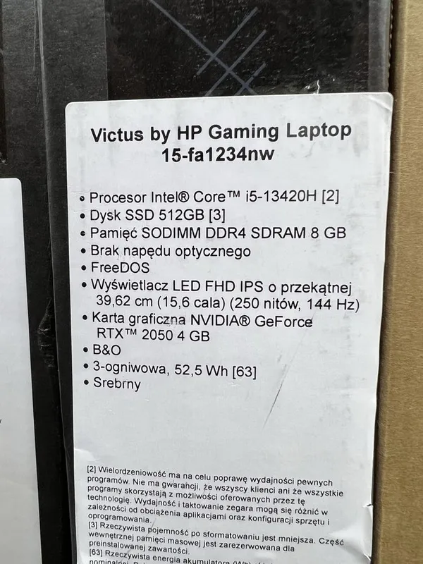 Hp Victus 15-fa1234nw gaming — фото 2