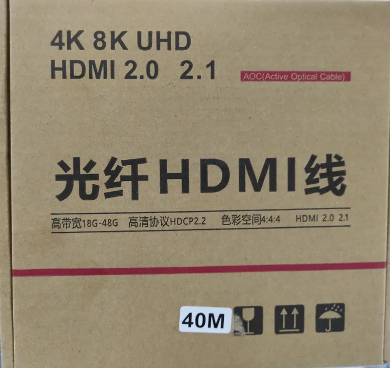 Hdmi кабель 40m/ метров 4 k ( оптический ) — фото 2