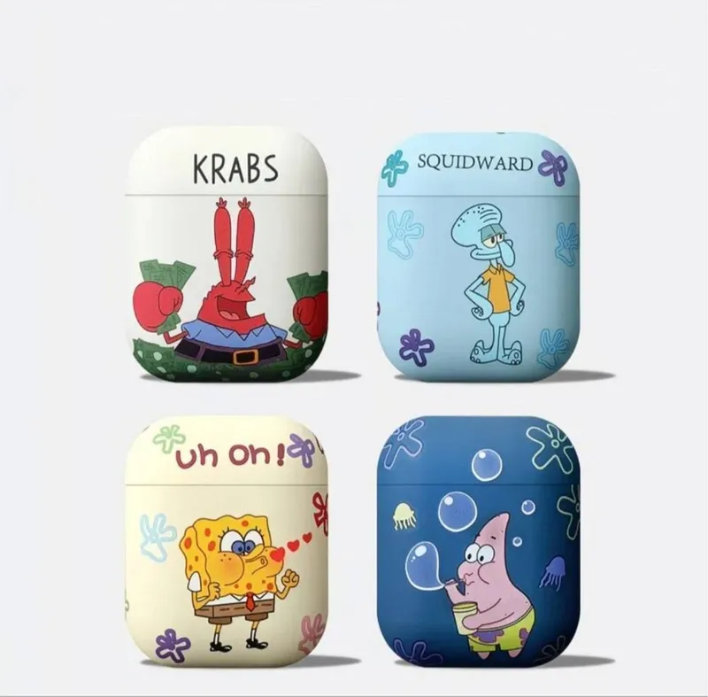 SpongeBob qahramonlari tushirilgan AirPods g‘iloflari 2 SpongeBob qahramonlari tushirilgan AirPods g‘iloflari 2