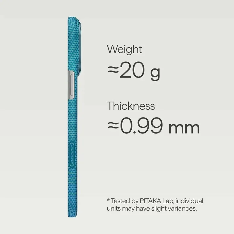 iPhone 17 uchun Pitaka Ultra-Slim Case Lucid blue 3 iPhone 17 uchun Pitaka Ultra-Slim Case Lucid blue 3