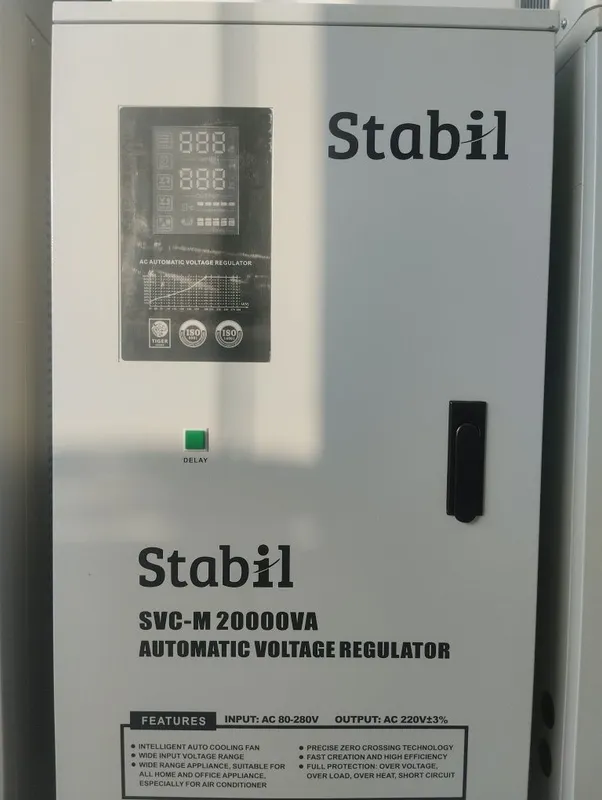 Stabilizator стабилизатор stipilizatrSVC 20-kva 80v-280v
