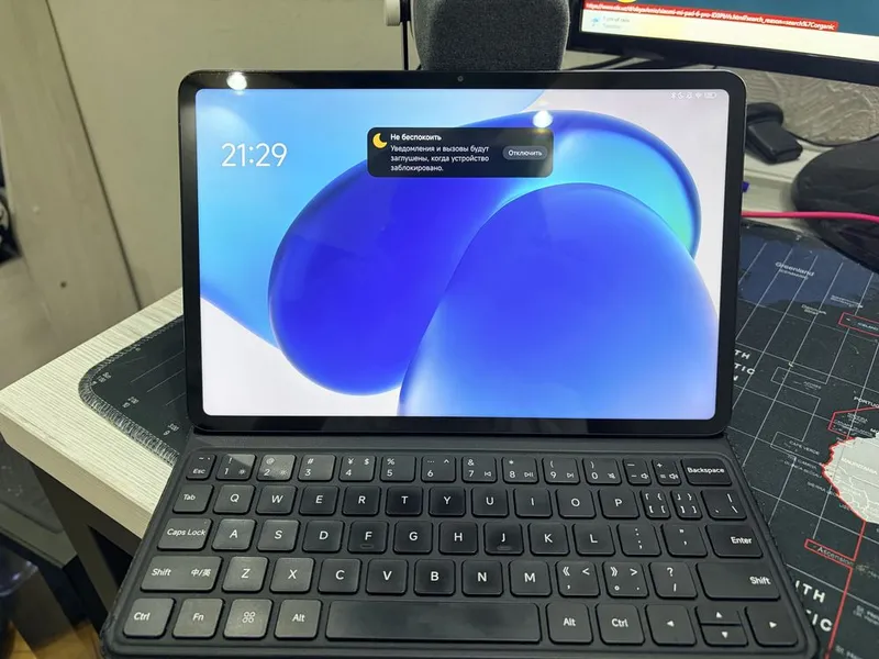 Mi pad 6 8/256 + чехол клавиатура 144hz