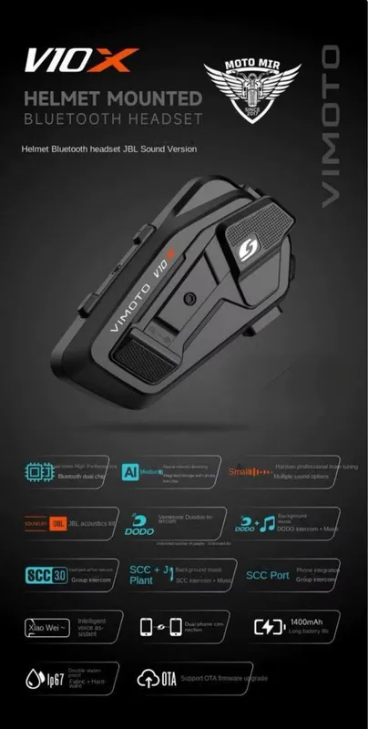 Мото-гарнитура для шлем VIMOTO-V11X VIMOTO-V10X колонка JBL 2 Мото-гарнитура для шлем VIMOTO-V11X VIMOTO-V10X колонка JBL 2