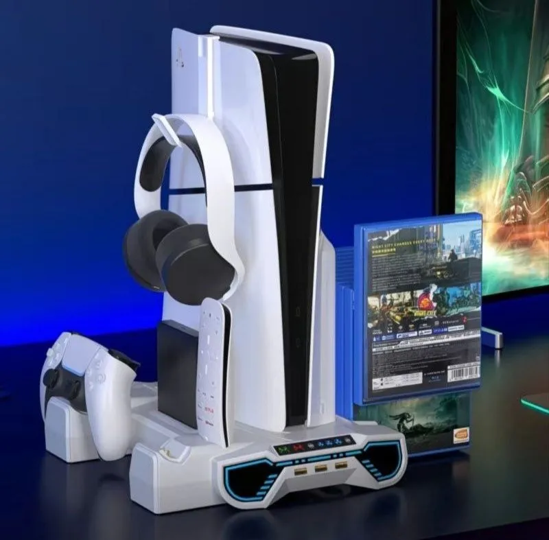 Зарядная докстанция для геймпада приставка с охлаждением PlayStation 5 — фото 2