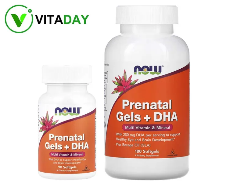NOW Foods пренатальный гель с ДГК Prenatal Gels + DHA