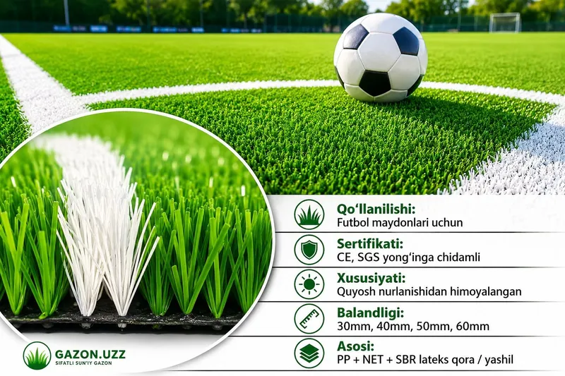 Sun'iy Gazon (ландшафт | Mini Futbol Maydoni Uchun