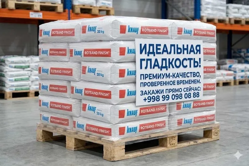 Knauf rotband (Кнауф Ротбанд)25 кг универсальная гипсовая штукатурка