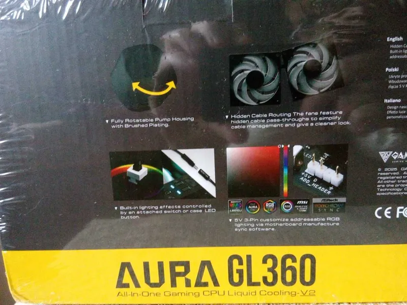 Система водяного охлаждения Camdias Aura GL360 — фото 4