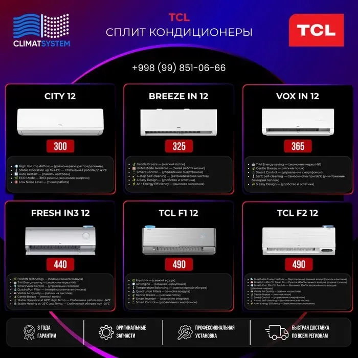 TCL | Сплит-система Инверторный кондиционер — фото 3