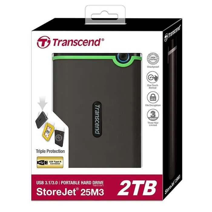 HARD DISK 2TB TRANSCEND оригинал внешний жесткий диск