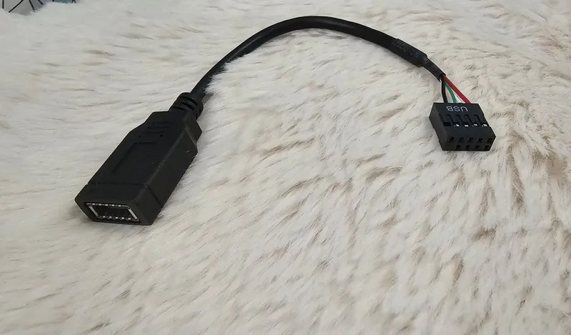 Кабель в ПК и переходник для type-c и USB