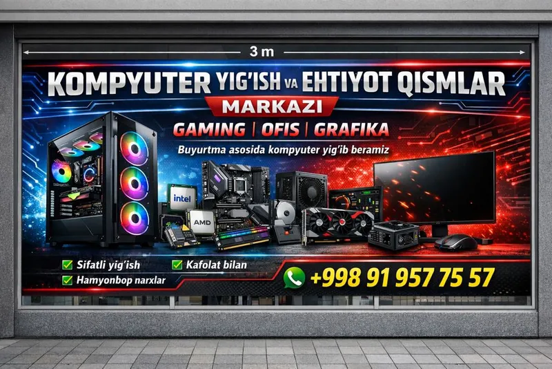 Kompyuter yigish va extiyot qismlari