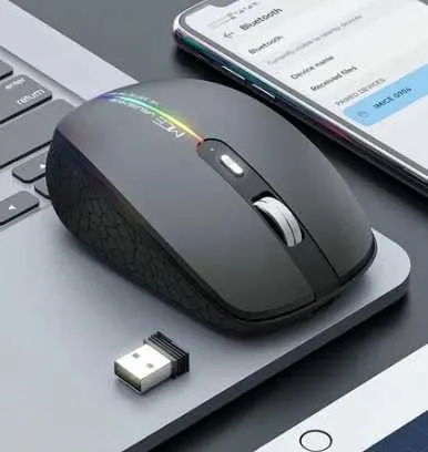 Мышка безшумная, перезаряжаемый, с RGB-подсветкой
