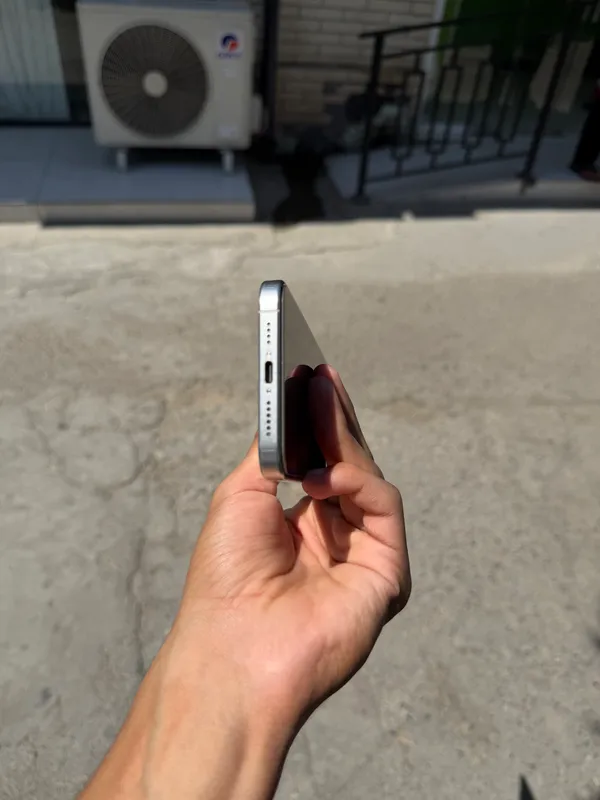 iPhone 15 pro max 84% silver ayfon айфон 4