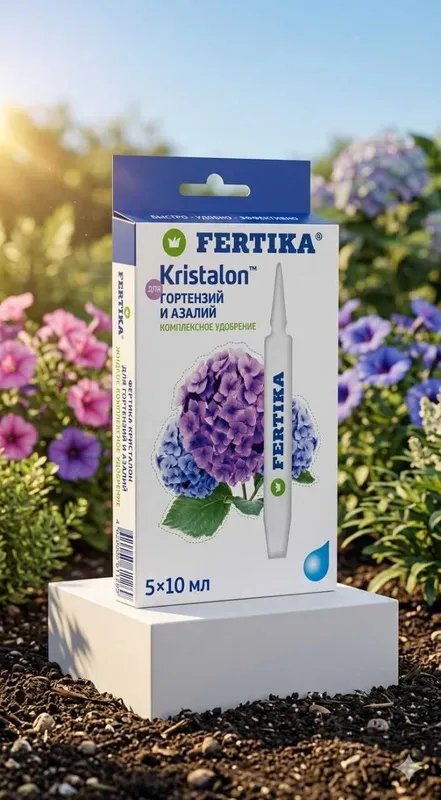 Fertika Kristalon для гортензий и азалий, 5×10 мл