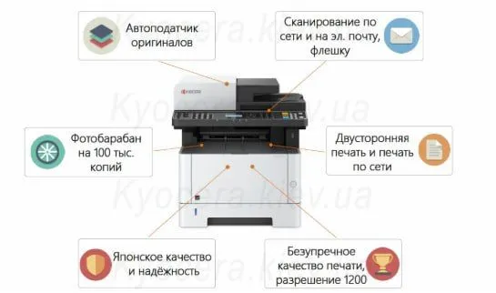 Kyocera ECOSYS M2135dn — принтер / сканер / копир — фото 2 Kyocera ECOSYS M2135dn — принтер / сканер / копир — фото 2