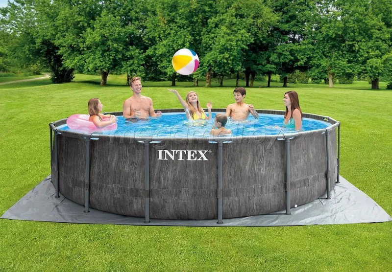 Каркасный бассейн 457×122 PREMIUM INTEX стойка бассейн stoyka basseyn — фото 2
