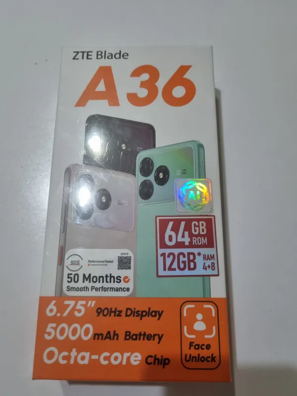 A36 ZTE, новый, не распакован, в коробке 2