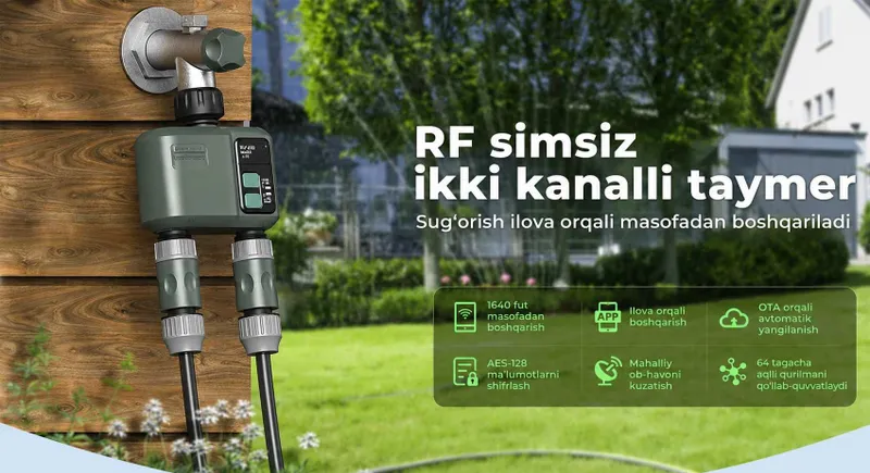 Wi-Fi boshqaruviga ega aqlli sug'orish taymeri, sug'orish dasturchisi — фото 4