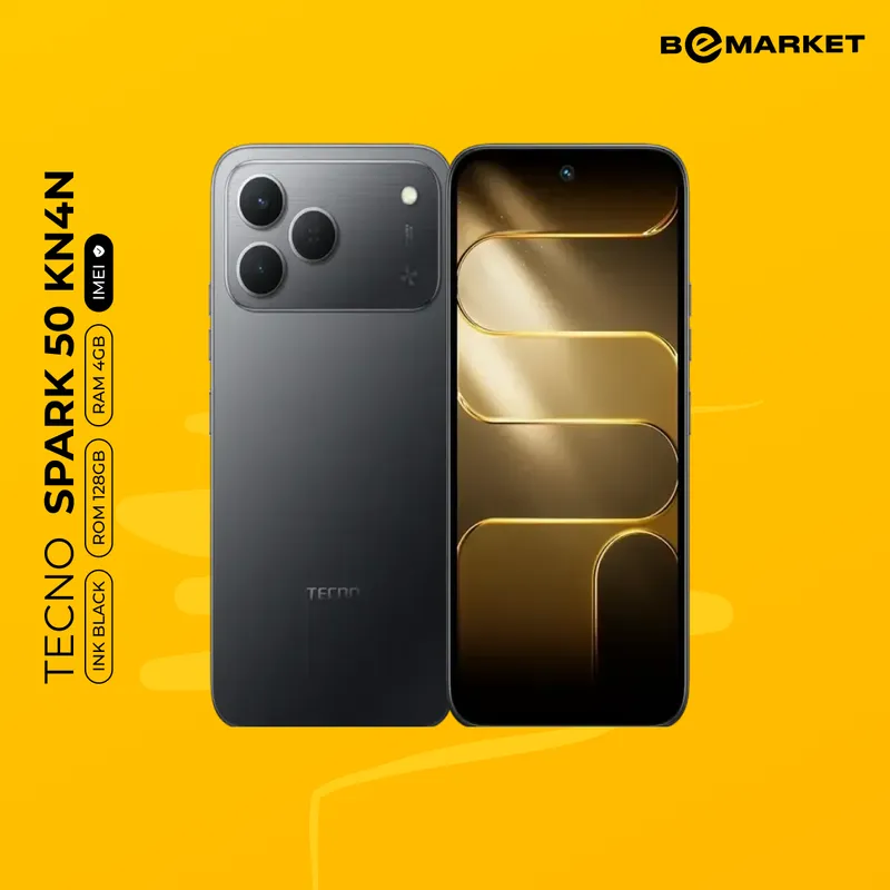 Tecno Spark 50 KN4n, INK BLACK, 4/128 GB