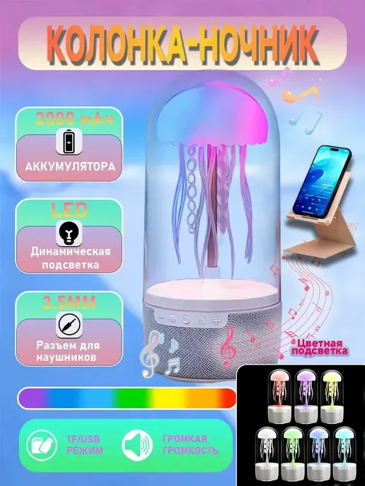 3in1 Meduza Night Lamp + Bluetooth Karnay — фото 2