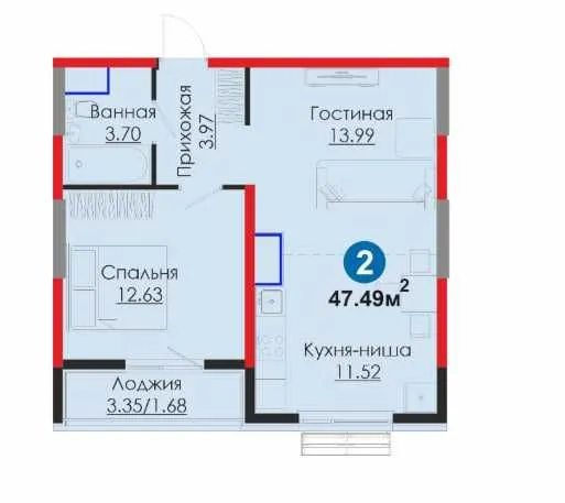 СРОЧНО! Мирабадский район! 2 комнатная, ДОМ СДАН , выгодная ипотека(S) 10