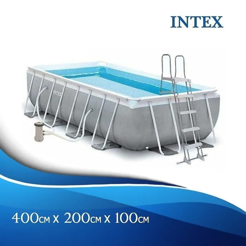 Каркасный бассейн 400×200×100 INTEX стойка бассейн basseyn baseyin — фото 1 Каркасный бассейн 400×200×100 INTEX стойка бассейн basseyn baseyin — фото 1
