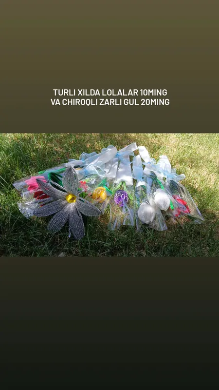 Qõlda yasalgan gullar nalichida bor narx rasmda — фото 6 Qõlda yasalgan gullar nalichida bor narx rasmda — фото 6