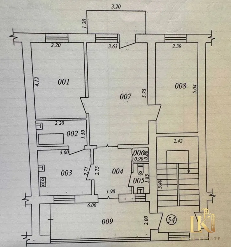 Keng 3 xonali kvartira sotiladi, 73 m², taʼmirsiz 1