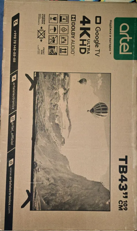 Google TV 4K Ultra HD Artel 43" (109 см) — фото 2