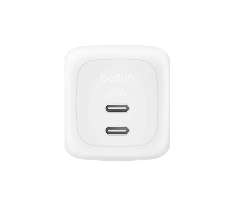 ( Сетевое ЗУ BELKIN 67W Dual USB-C PD Charger PPS White ( Сетевое ЗУ BELKIN 67W Dual USB-C PD Charger PPS White