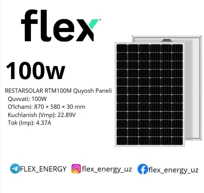 Quyosh panel 100w