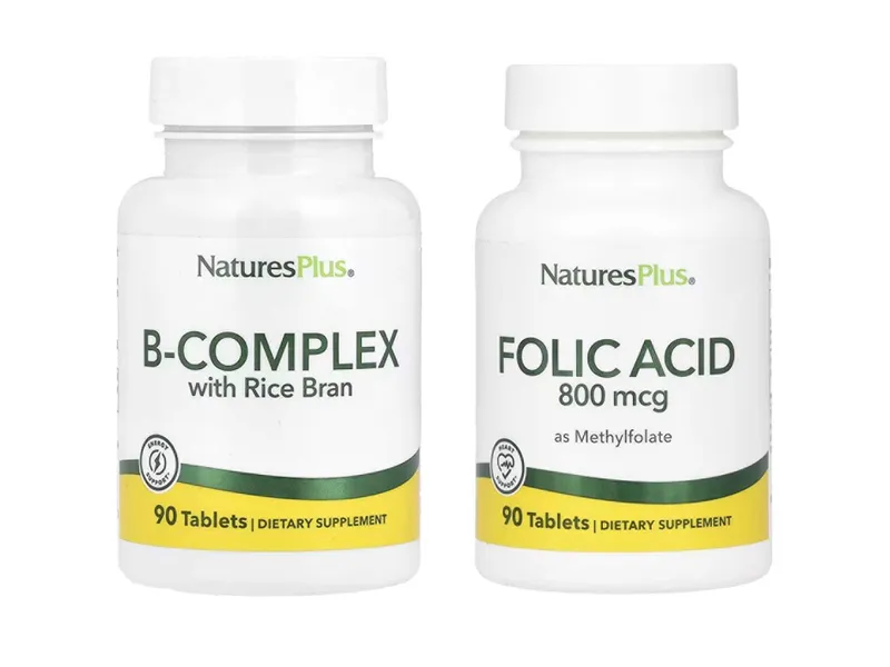 NaturesPlus B-Complex Folic Acid фолиевая кислота метилфола комплекс B