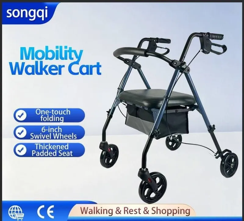 Songqi brendining 3-in-1 to‘rt g‘ildirakli rolyatori-aravachasi (mobil yurish moslamasi) 2