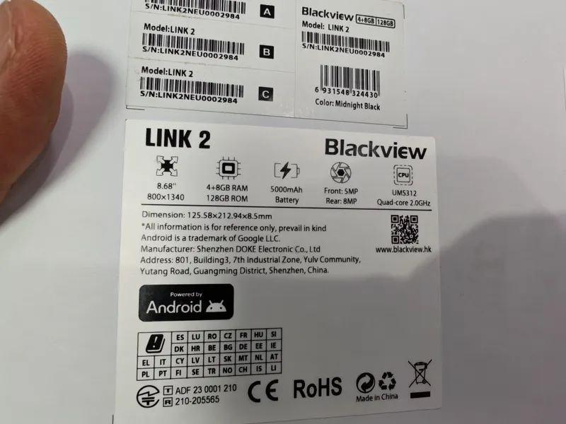 Blackview planshet 12/128gb 2
